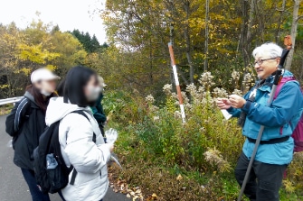 長官山で山歩き体験