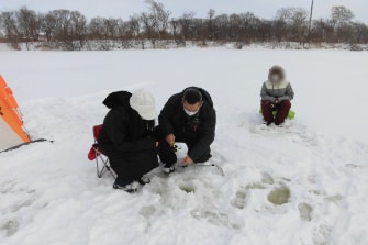 ワカサギ釣り体験