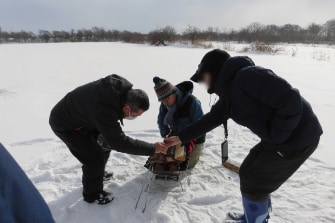 ワカサギ釣り体験