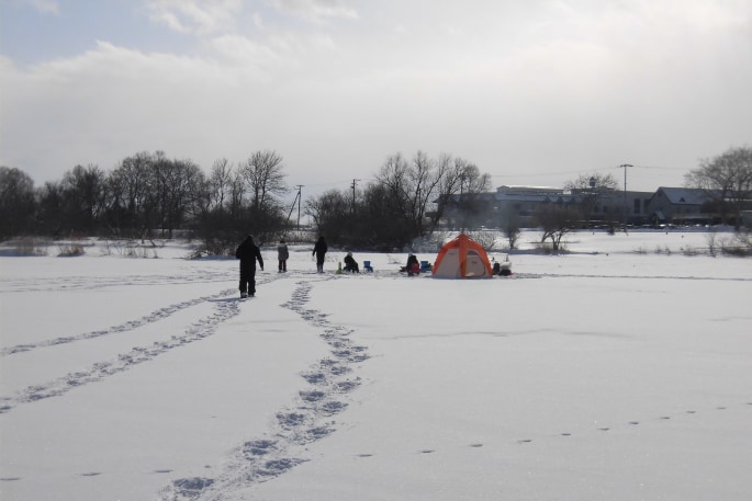 ワカサギ釣り体験